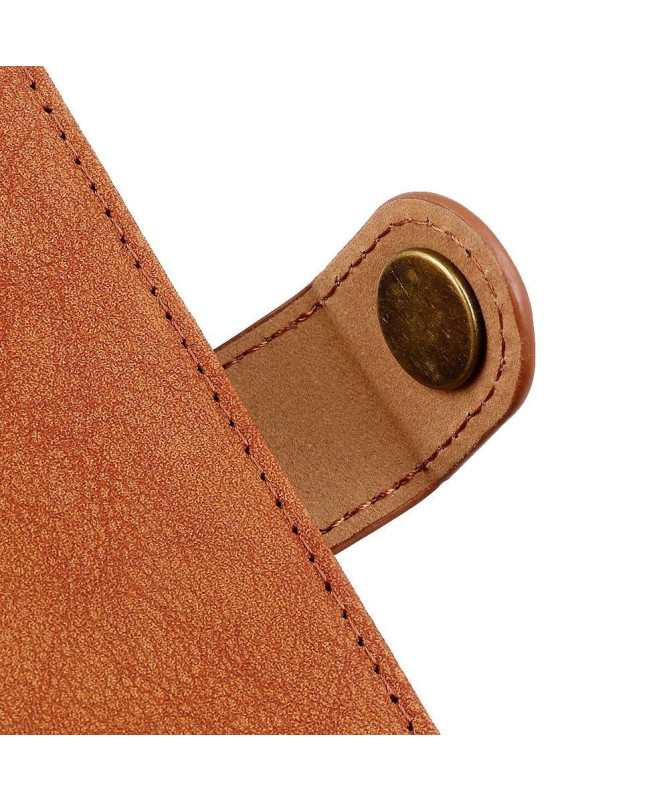 Housse Samsung Galaxy M13 effet cuir rétro KHAZNEH
