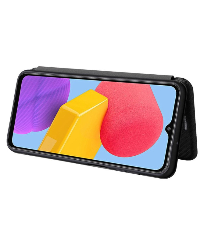 Housse Samsung Galaxy M13 simili cuir fibre de carbone - photo 3