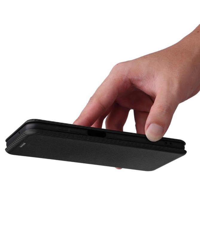 Housse Samsung Galaxy M13 simili cuir fibre de carbone - photo 6