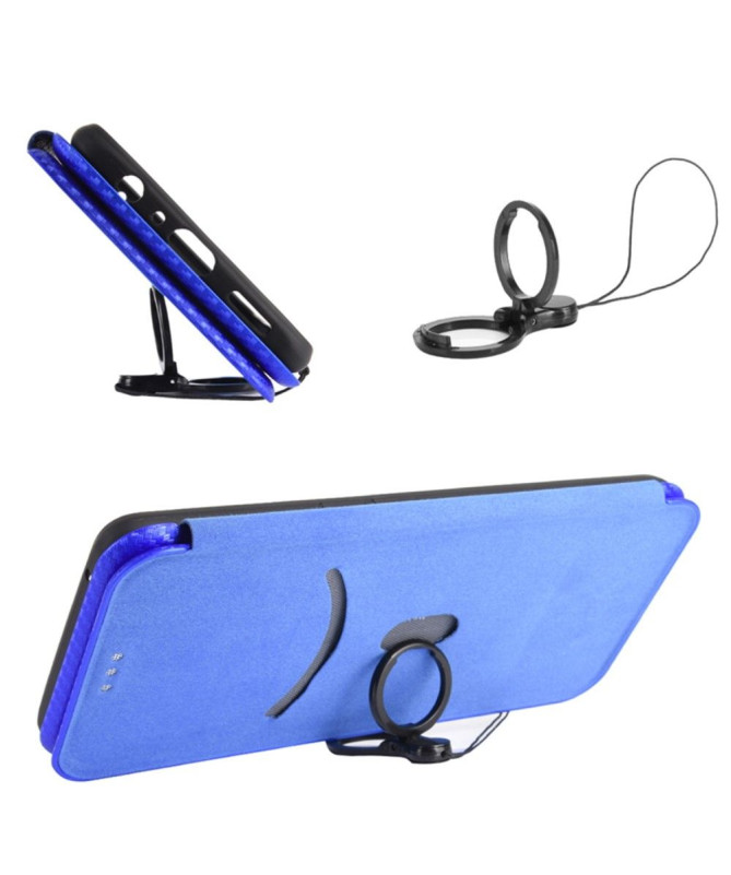 Housse Samsung Galaxy M13 simili cuir fibre de carbone - photo 10