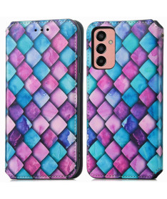 Housse Samsung Galaxy M13 Rabat Flip écaille coloré
