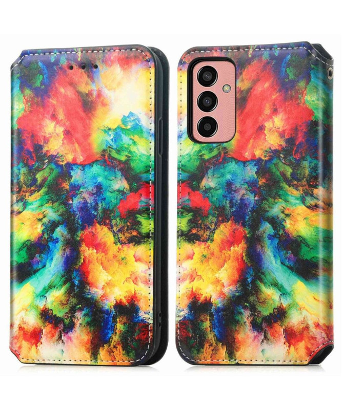 Housse Samsung Galaxy M13 Rabat Flip Nuage iridescent