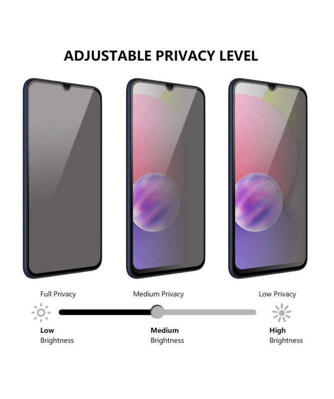 Protection d'écran Samsung Galaxy M33 5G verre trempé et filtre de confidentialité
