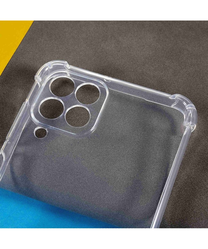 Coque Samsung Galaxy M33 5G avec cordon bandoulière transparent