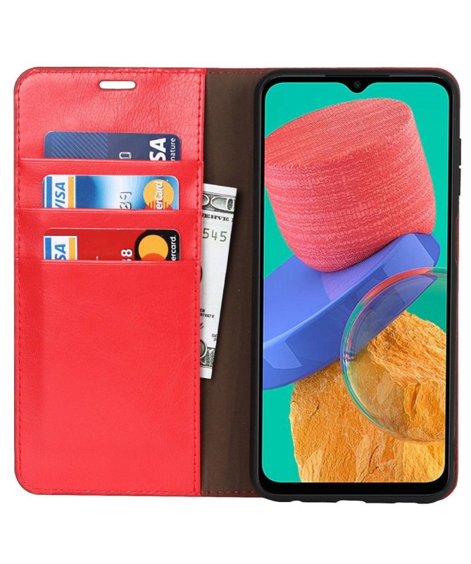 Housse Samsung Galaxy M33 5G Cuir Porte Cartes Fonction Support