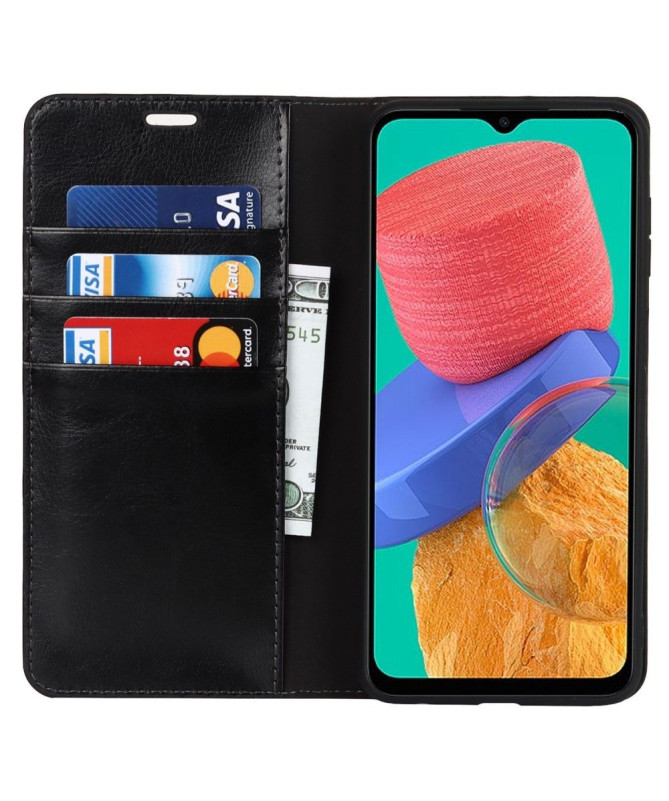 Housse Samsung Galaxy M33 5G Cuir Porte Cartes Fonction Support