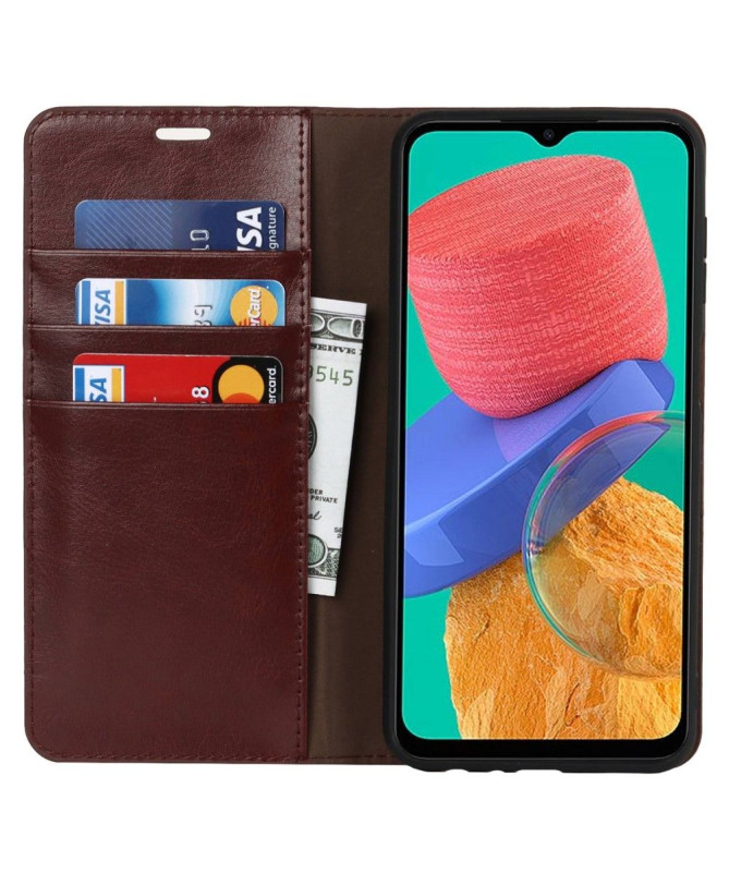 Housse Samsung Galaxy M33 5G Cuir Porte Cartes Fonction Support