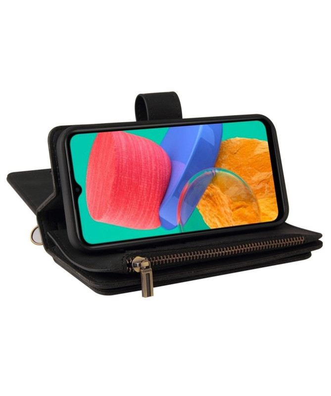 Housse portefeuille Samsung Galaxy M33 5G à lanière
