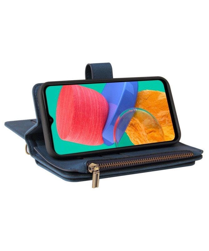 Housse portefeuille Samsung Galaxy M33 5G à lanière