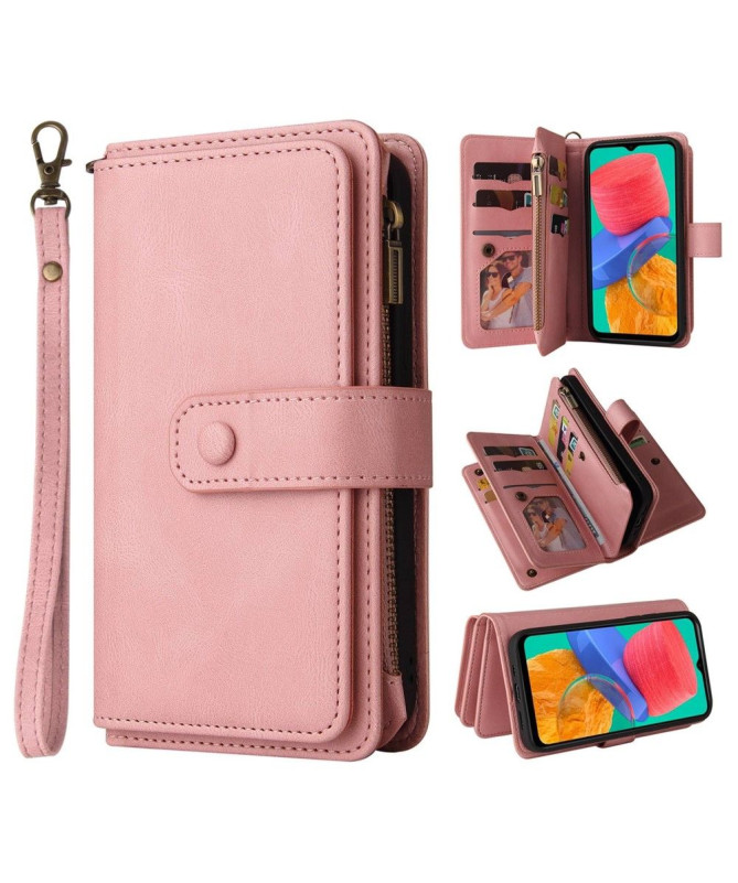 Housse portefeuille Samsung Galaxy M33 5G à lanière