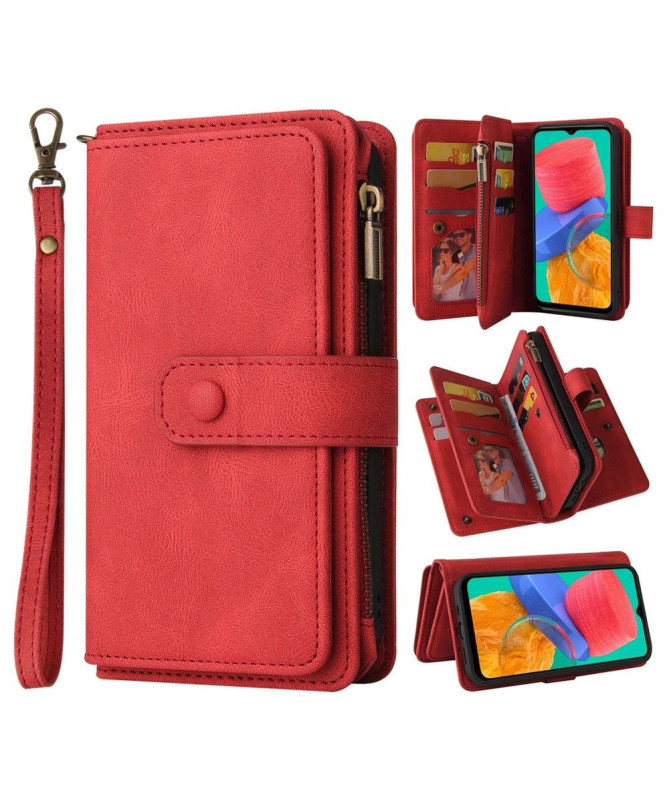 Housse portefeuille Samsung Galaxy M33 5G à lanière