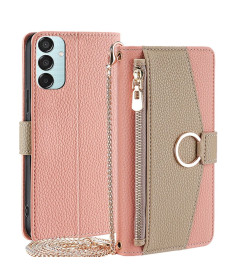 Étui Samsung Galaxy M15 5G portefeuille avec chaîne