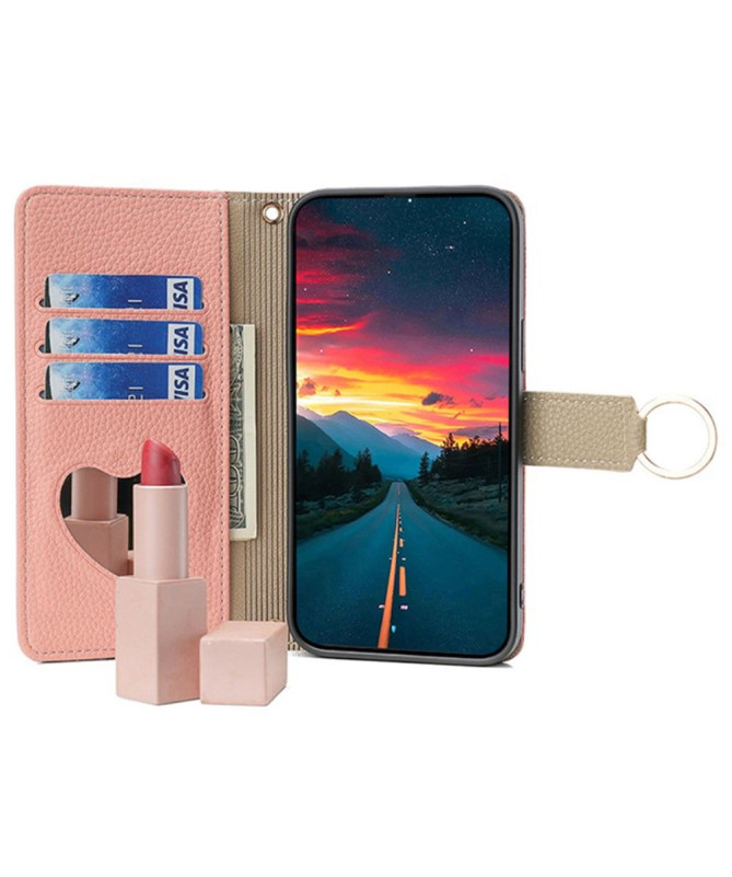 Étui Samsung Galaxy M15 5G portefeuille avec chaîne