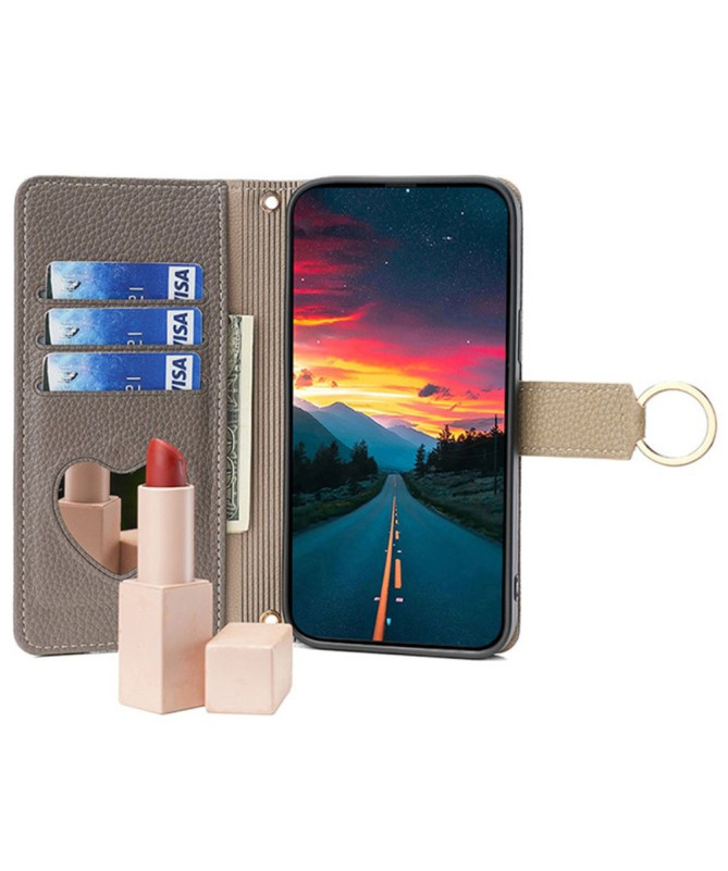 Étui Samsung Galaxy M15 5G portefeuille avec chaîne