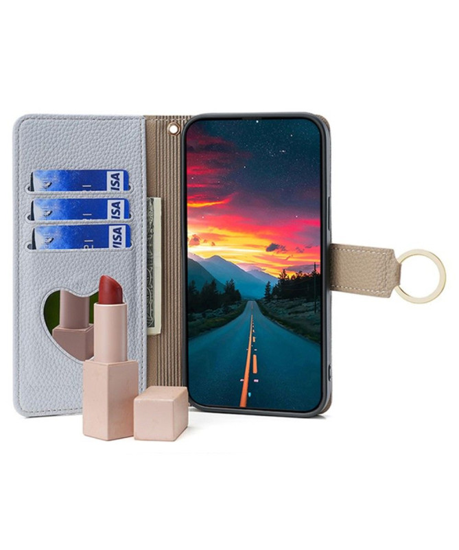 Étui Samsung Galaxy M15 5G portefeuille avec chaîne