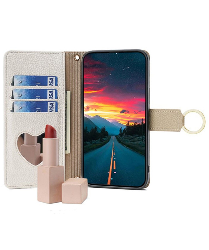 Étui Samsung Galaxy M15 5G portefeuille avec chaîne