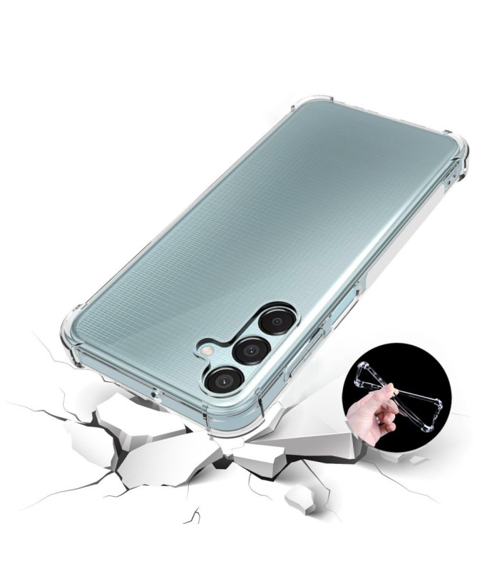 Coque Samsung Galaxy M15 5G transparente angles renforcés