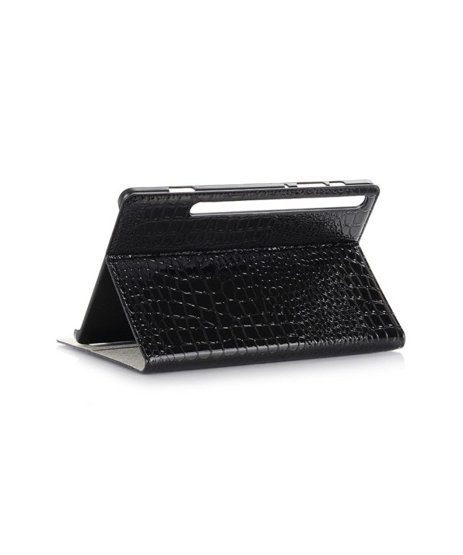 Housse Samsung Galaxy Tab S6 Simili Cuir Effet Croco
