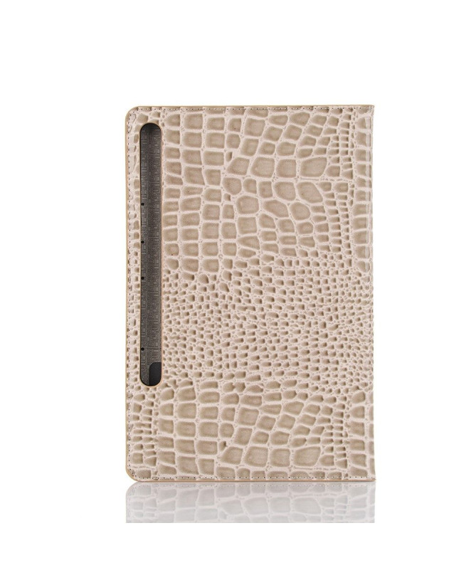 Housse Samsung Galaxy Tab S6 Simili Cuir Effet Croco