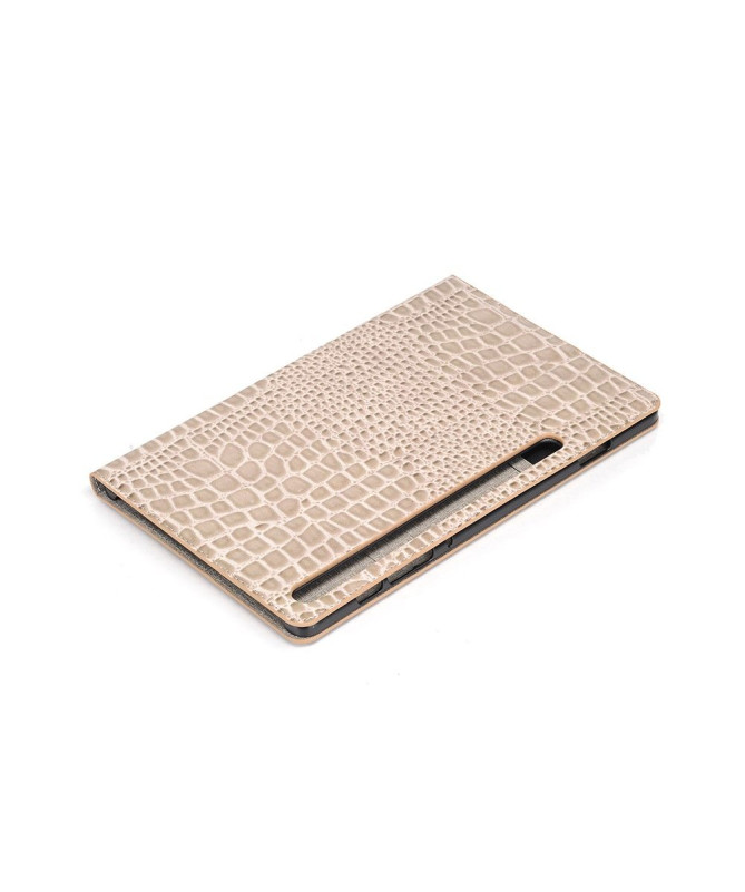 Housse Samsung Galaxy Tab S6 Simili Cuir Effet Croco