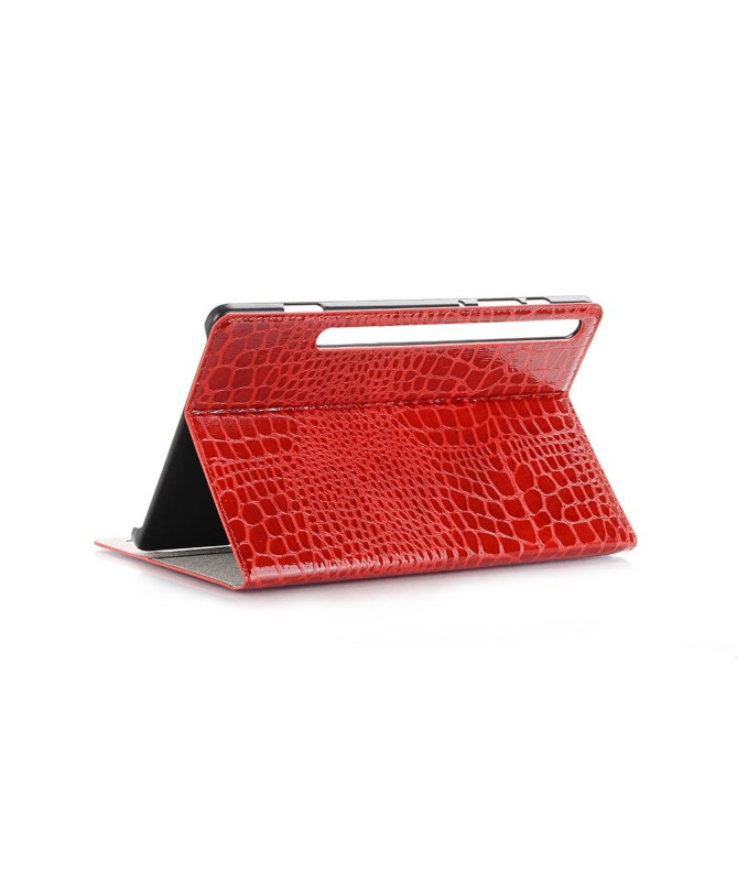 Housse Samsung Galaxy Tab S6 Simili Cuir Effet Croco