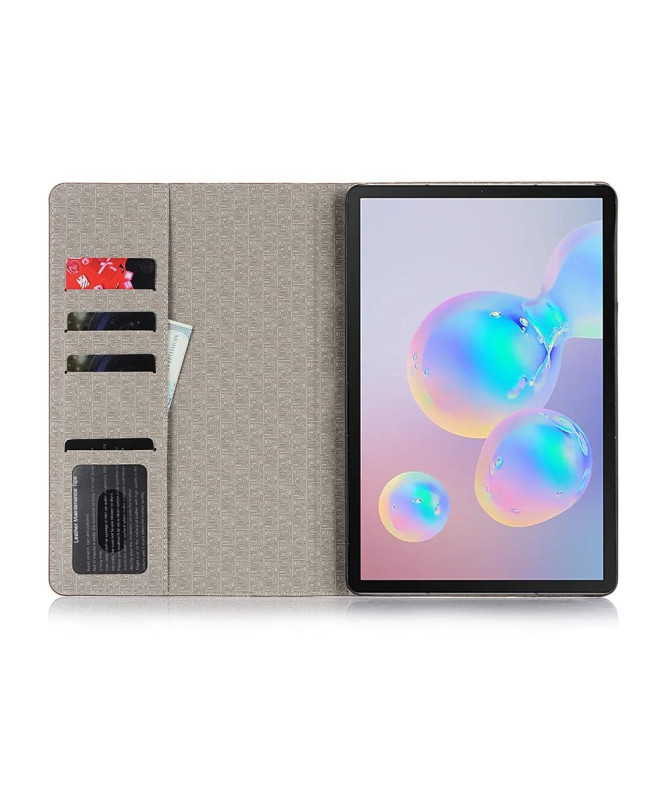 Housse Samsung Galaxy Tab S6 Simili Cuir Effet Croco