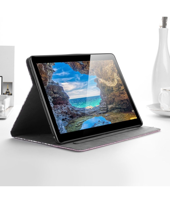 Housse Samsung Galaxy Tab S6 Glamour effet croco paillettes