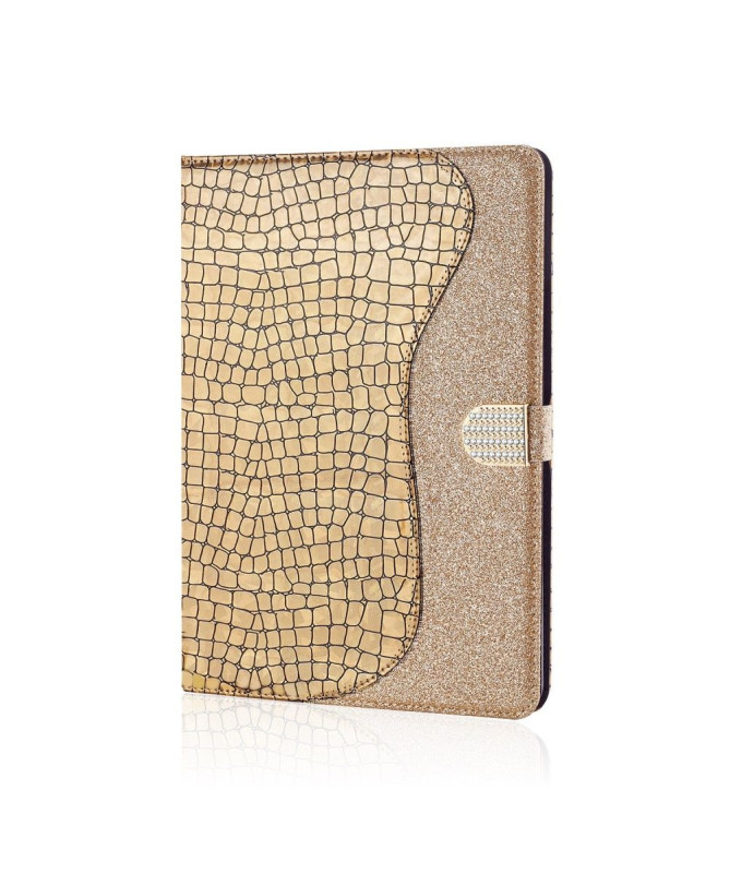 Housse Samsung Galaxy Tab S6 Glamour effet croco paillettes