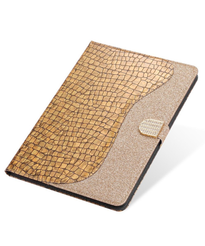 Housse Samsung Galaxy Tab S6 Glamour effet croco paillettes