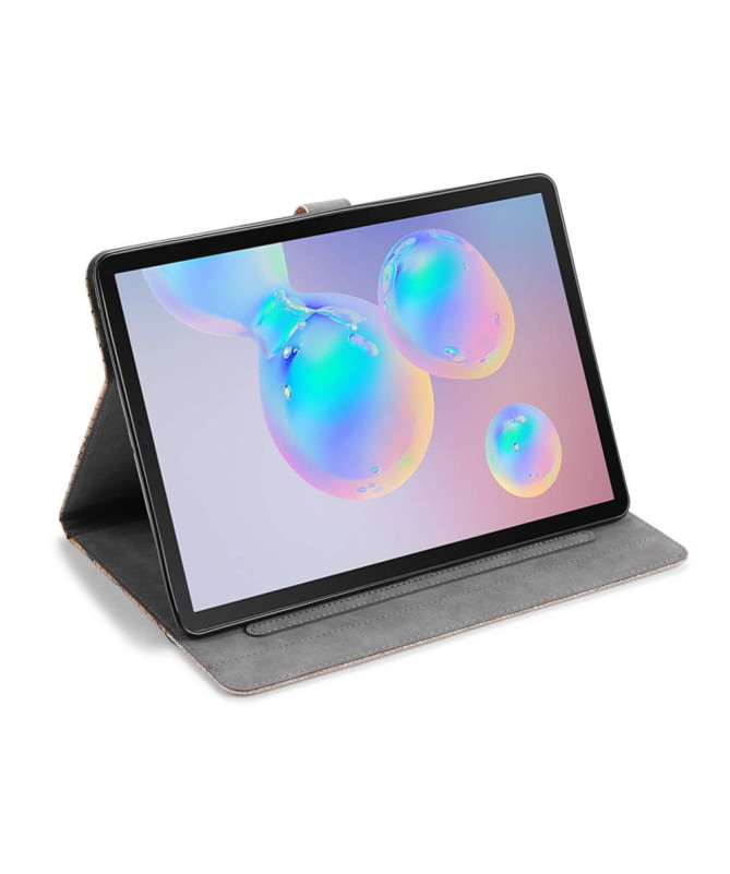 Housse Samsung Galaxy Tab S6 Glamour effet croco paillettes