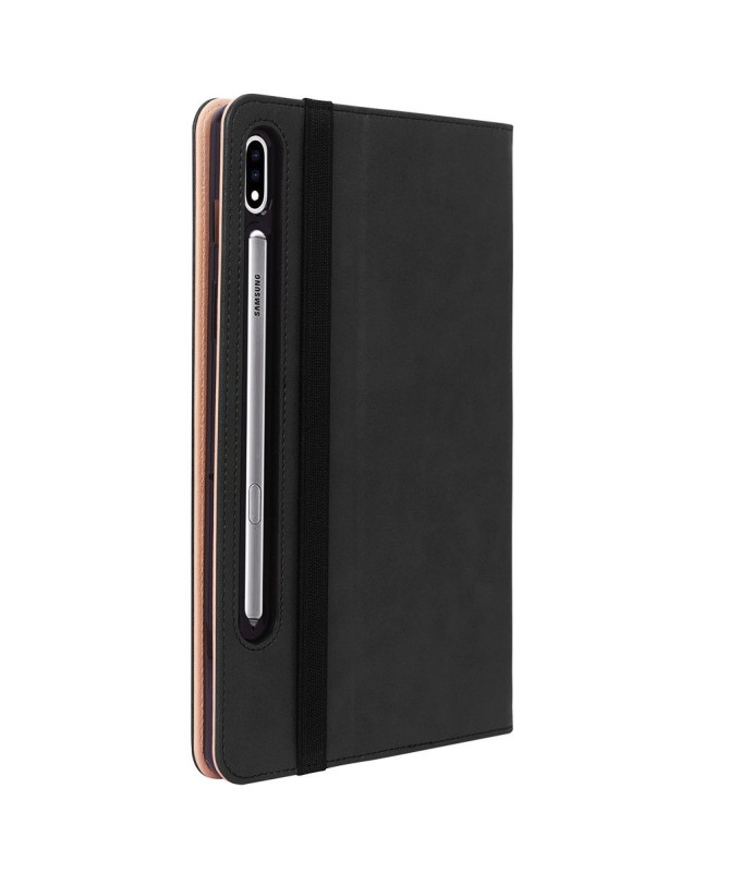 Housse Samsung Galaxy Tab S7 Plus simili cuir avec anse