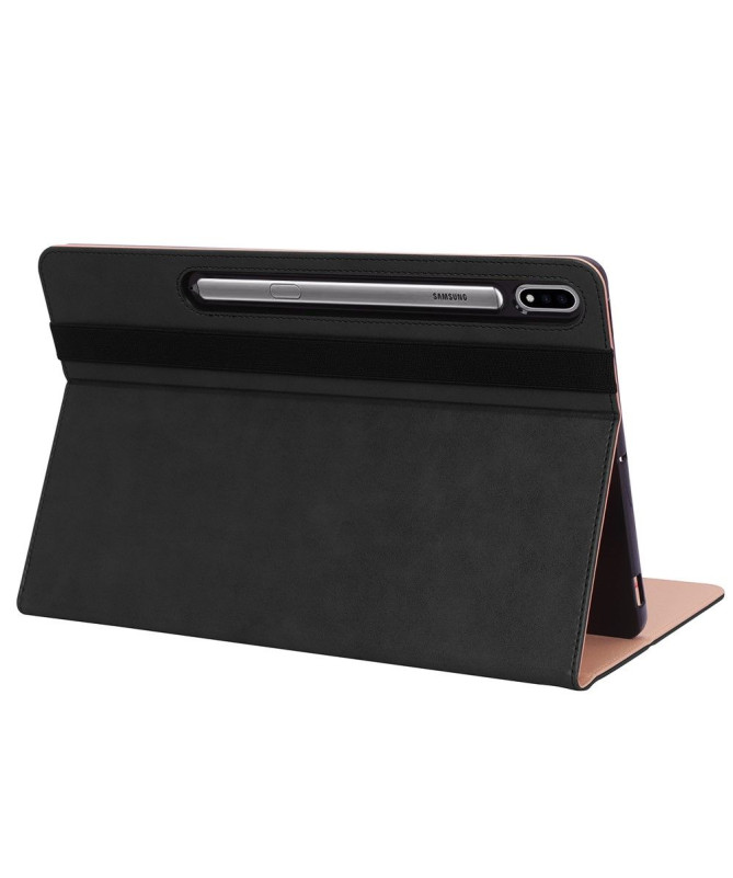 Housse Samsung Galaxy Tab S7 Plus simili cuir avec anse