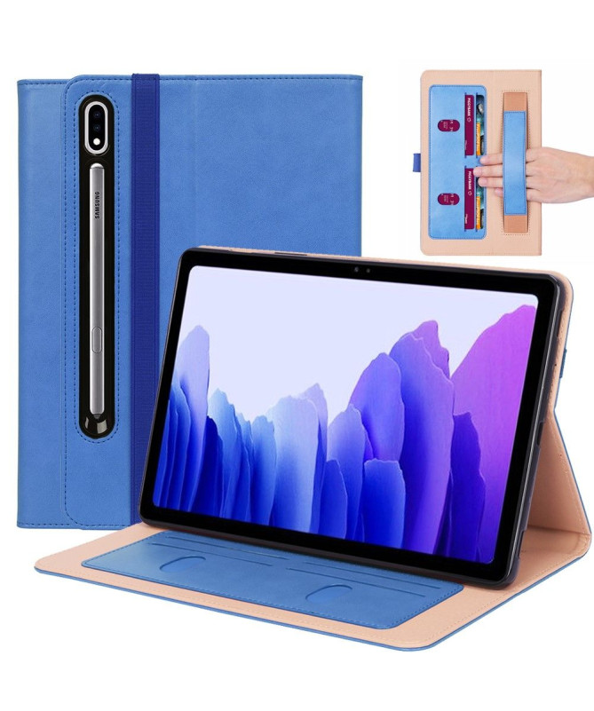 Housse Samsung Galaxy Tab S7 Plus simili cuir avec anse