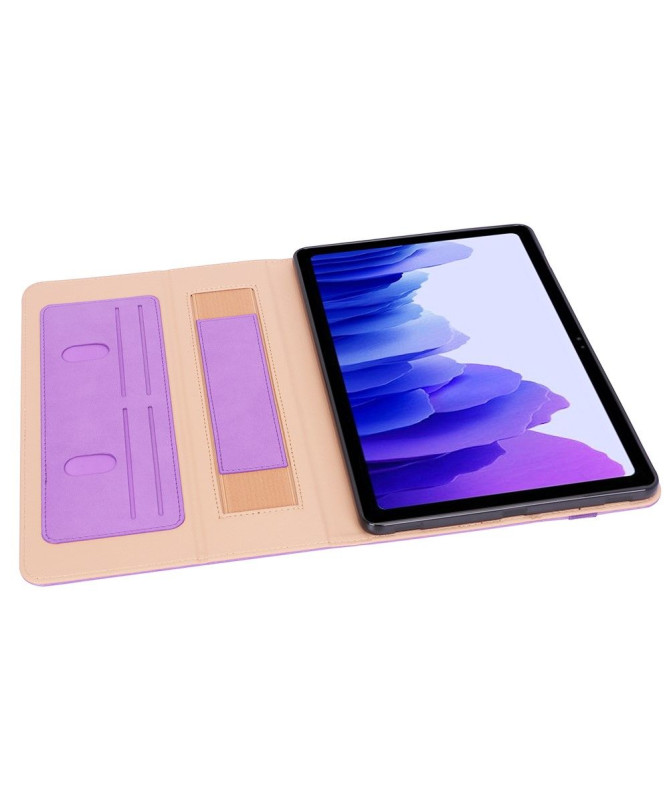 Housse Samsung Galaxy Tab S7 Plus simili cuir avec anse