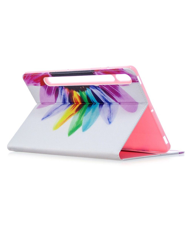 Housse Samsung Galaxy Tab S7 Pétales colorés