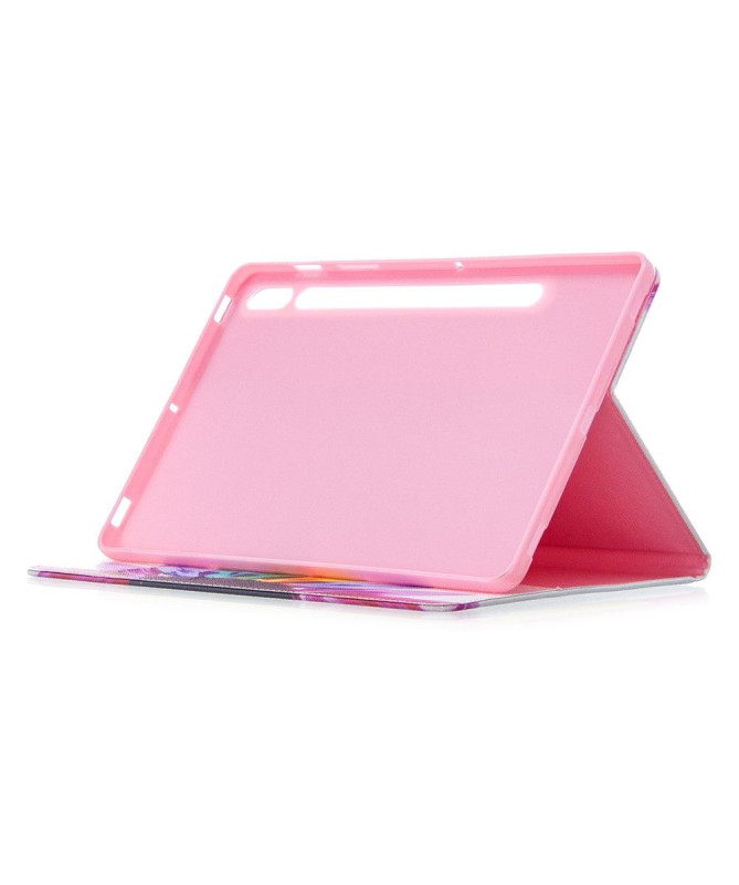 Housse Samsung Galaxy Tab S7 Pétales colorés