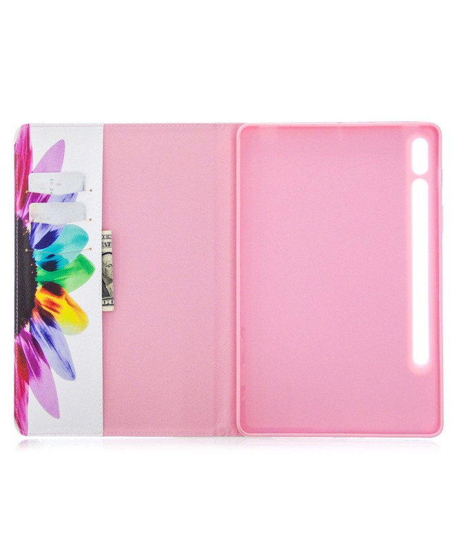 Housse Samsung Galaxy Tab S7 Pétales colorés