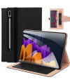 Housse Samsung Galaxy Tab S7 FE simili cuir avec anse