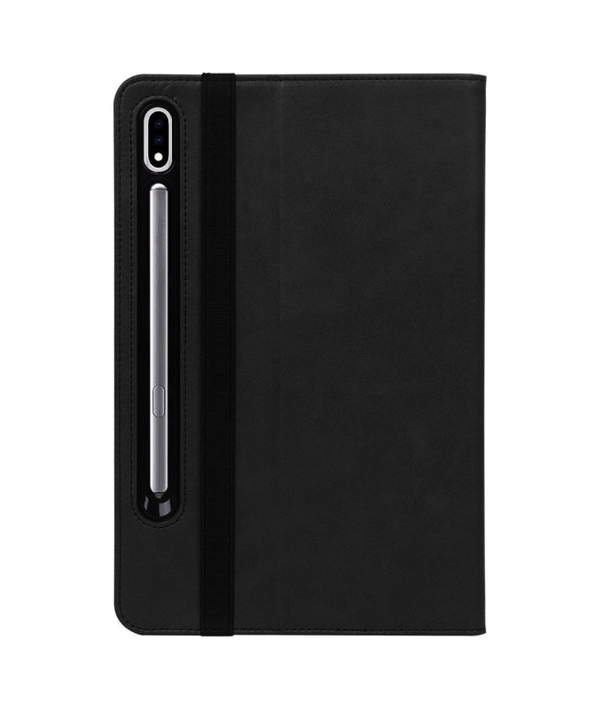 Housse Samsung Galaxy Tab S7 FE simili cuir avec anse