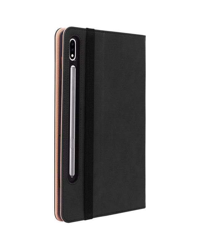 Housse Samsung Galaxy Tab S7 FE simili cuir avec anse