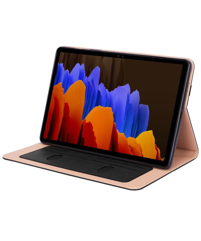 Housse Samsung Galaxy Tab S7 FE simili cuir avec anse