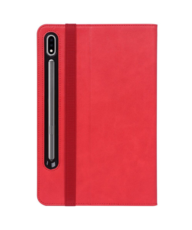 Housse Samsung Galaxy Tab S7 FE simili cuir avec anse