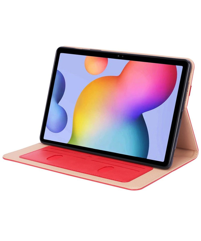 Housse Samsung Galaxy Tab S7 FE simili cuir avec anse
