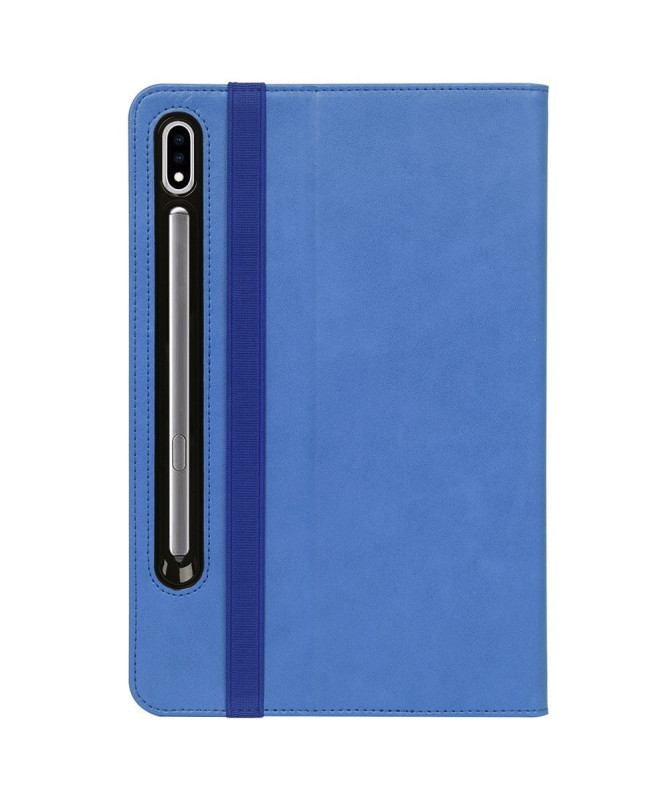 Housse Samsung Galaxy Tab S7 FE simili cuir avec anse