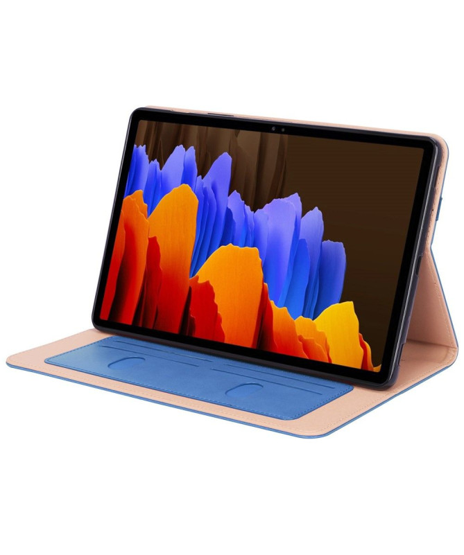 Housse Samsung Galaxy Tab S7 FE simili cuir avec anse