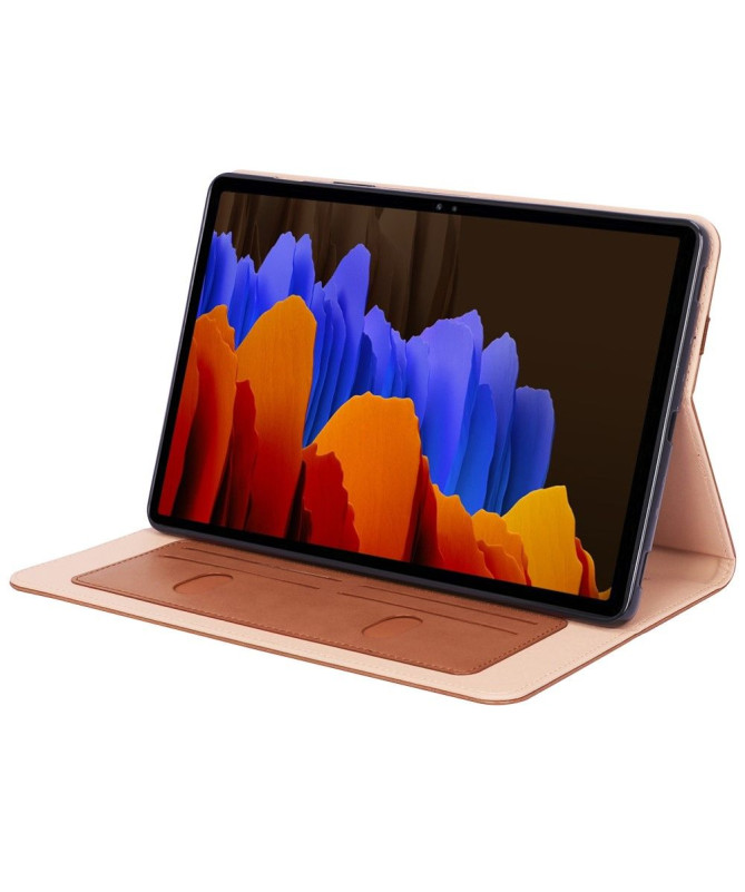 Housse Samsung Galaxy Tab S7 FE simili cuir avec anse