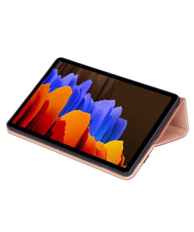 Housse Samsung Galaxy Tab S7 FE simili cuir avec anse