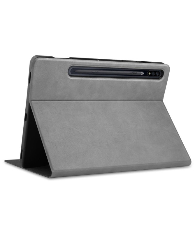 Housse Samsung Galaxy Tab S7 FE simili cuir rétro