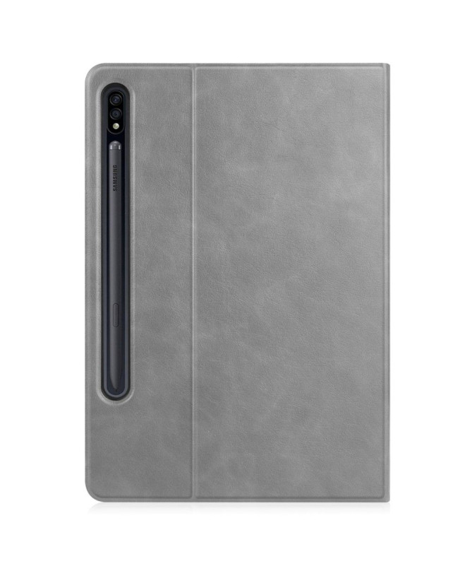Housse Samsung Galaxy Tab S7 FE simili cuir rétro