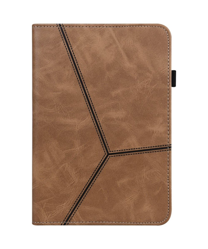 Housse Samsung Galaxy Tab S7 Lines Effet Cuir